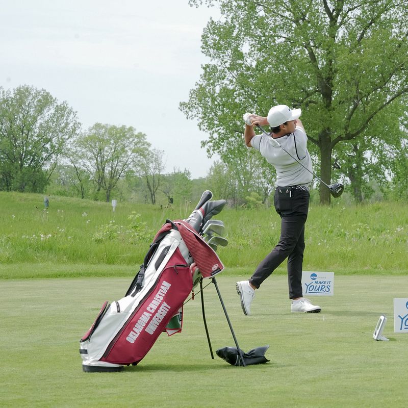 Golfer at national championship