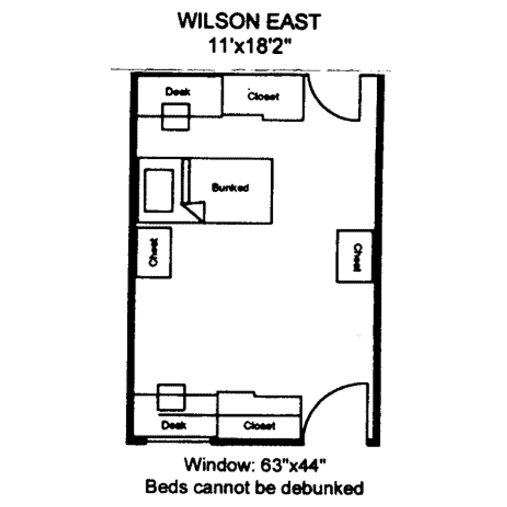 Wilson East floor plan