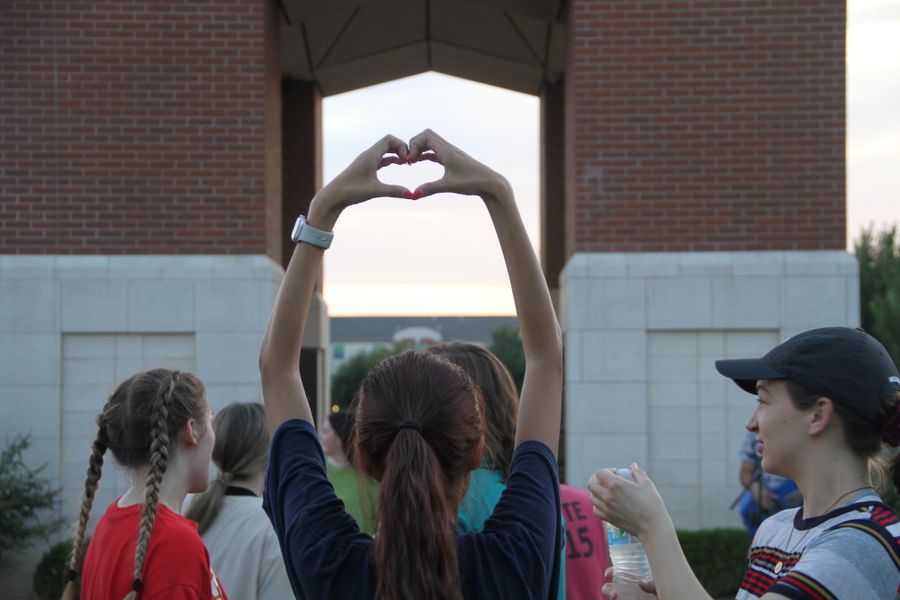 Hands making heart