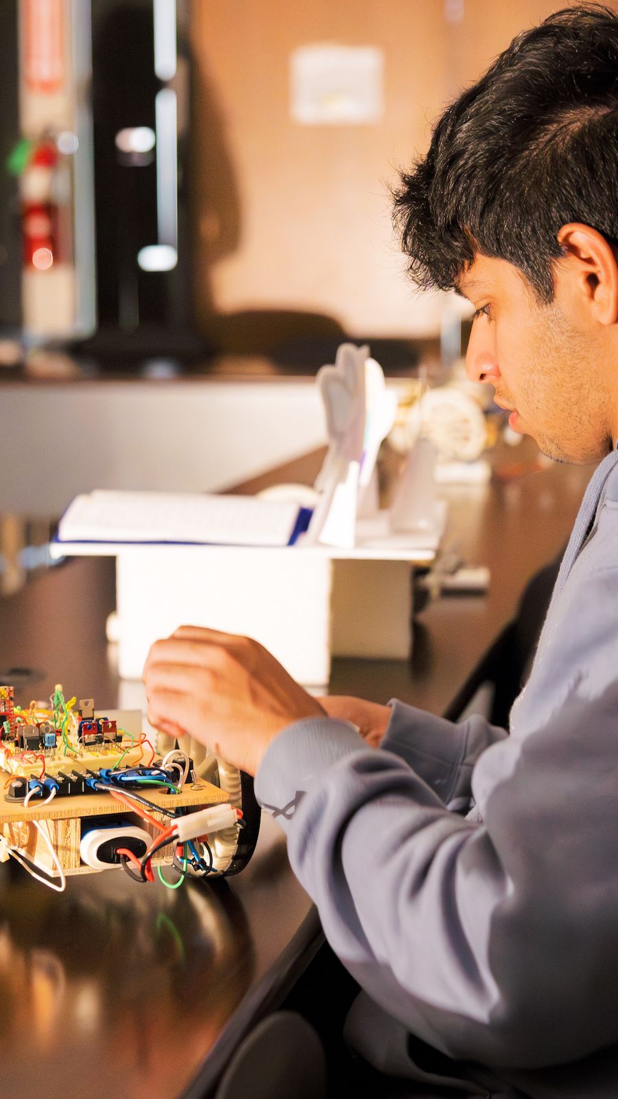 Electrical engineering student