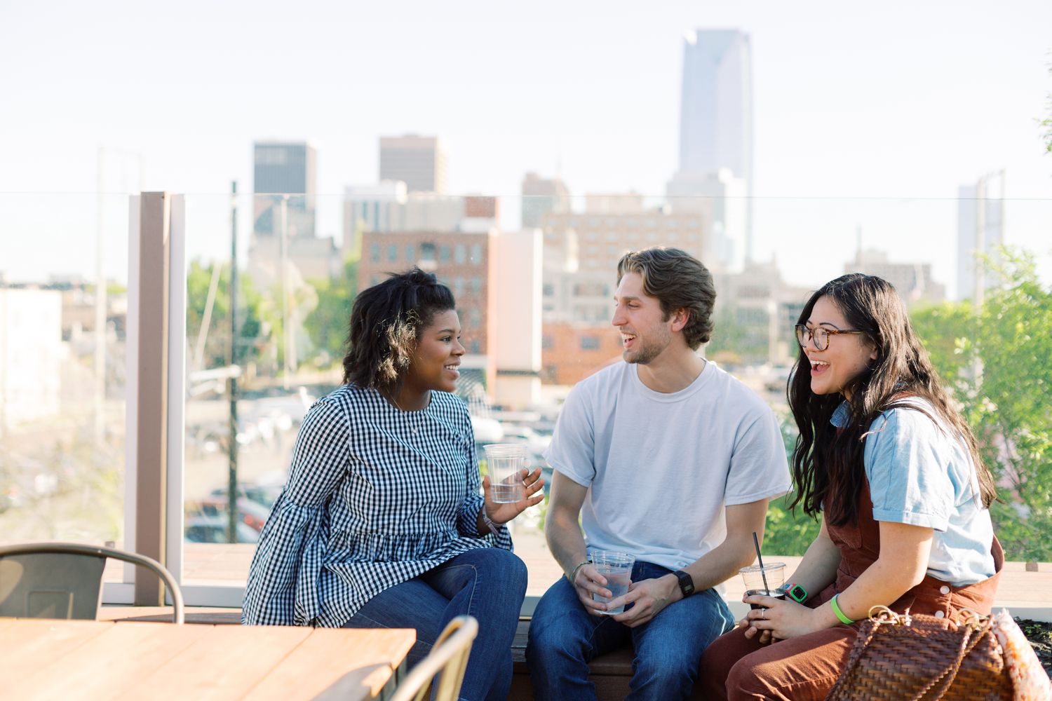 Students in Downtown OKC