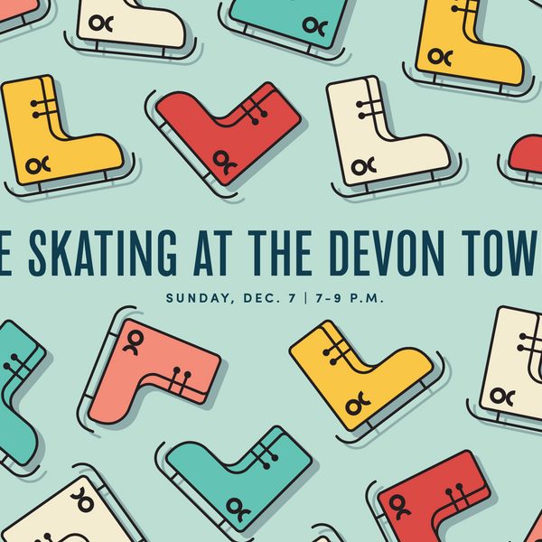 Ice Skating Postcard