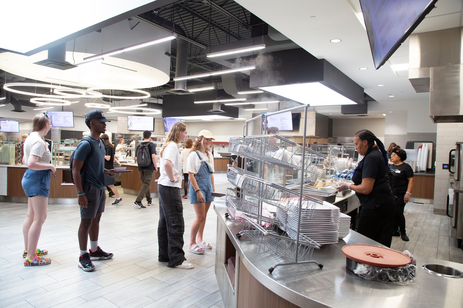 The branch cafeteria