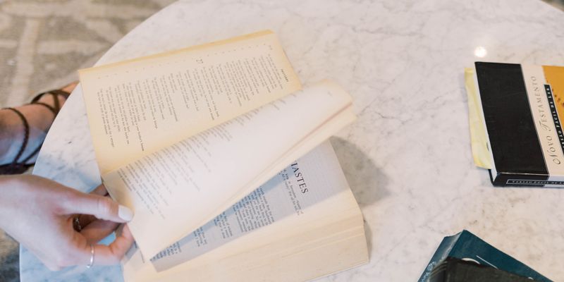 Bible on table