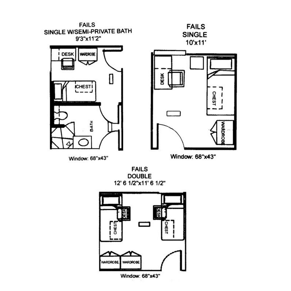 Fails Hall floor plan