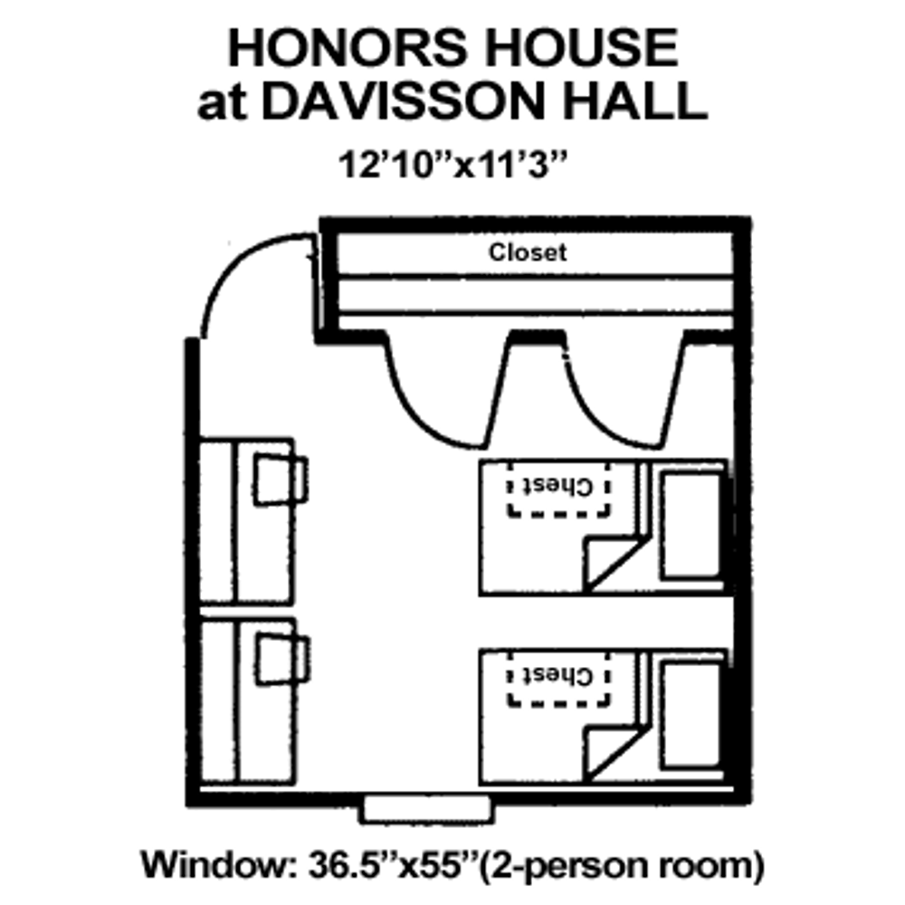 Honors House floor plan